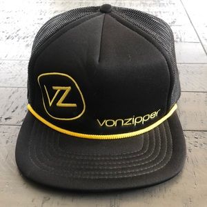 Flat bill trucker hat